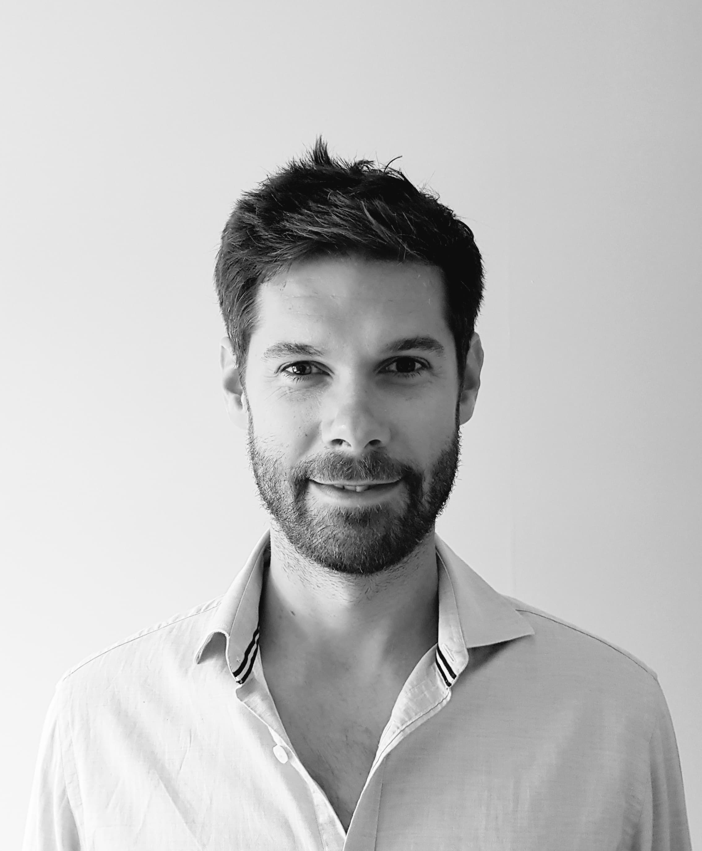 Portrait of Ewan Crosbie.